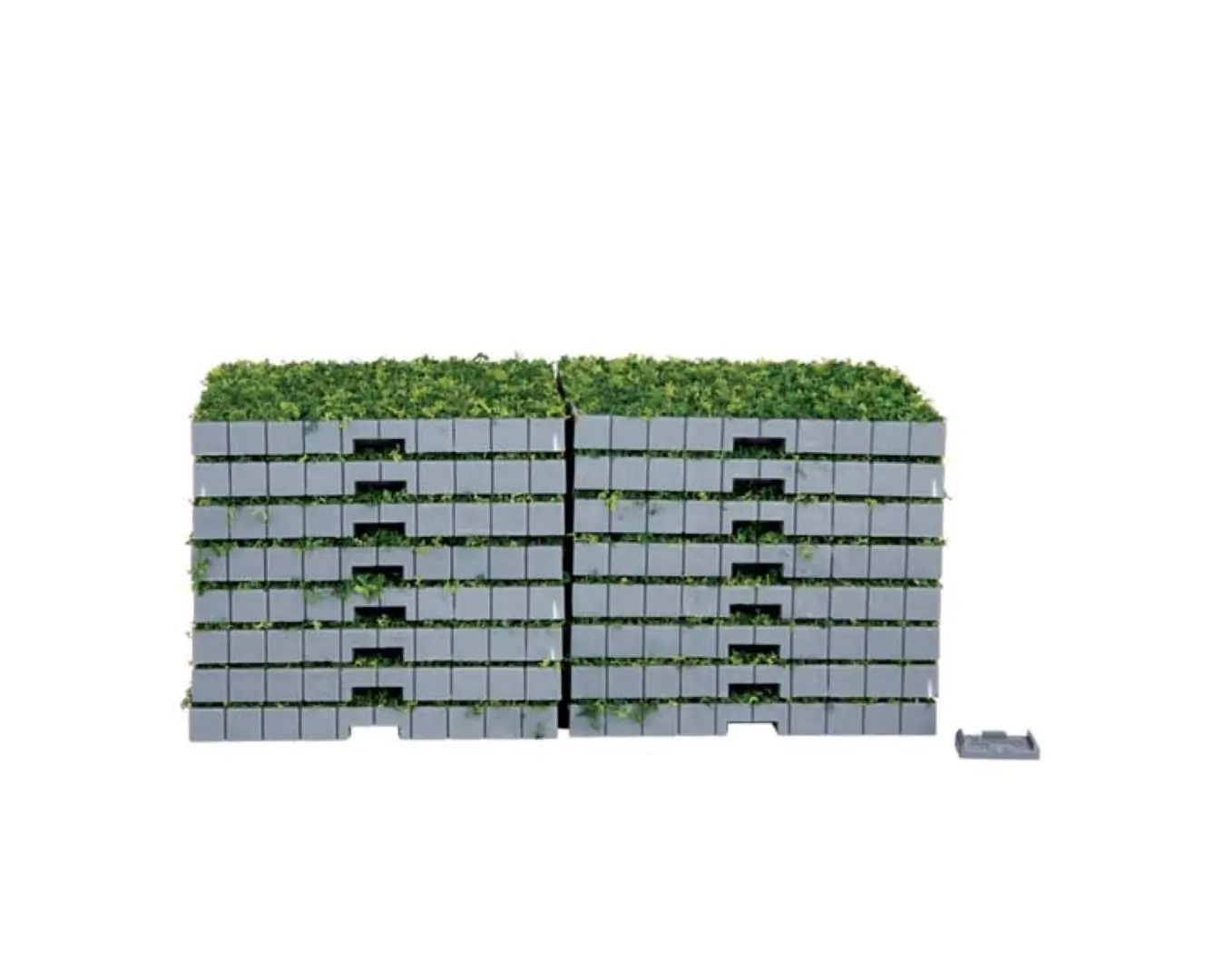 Kerstfiguur Plaza system (grass square) - 16 pcs Lemax
