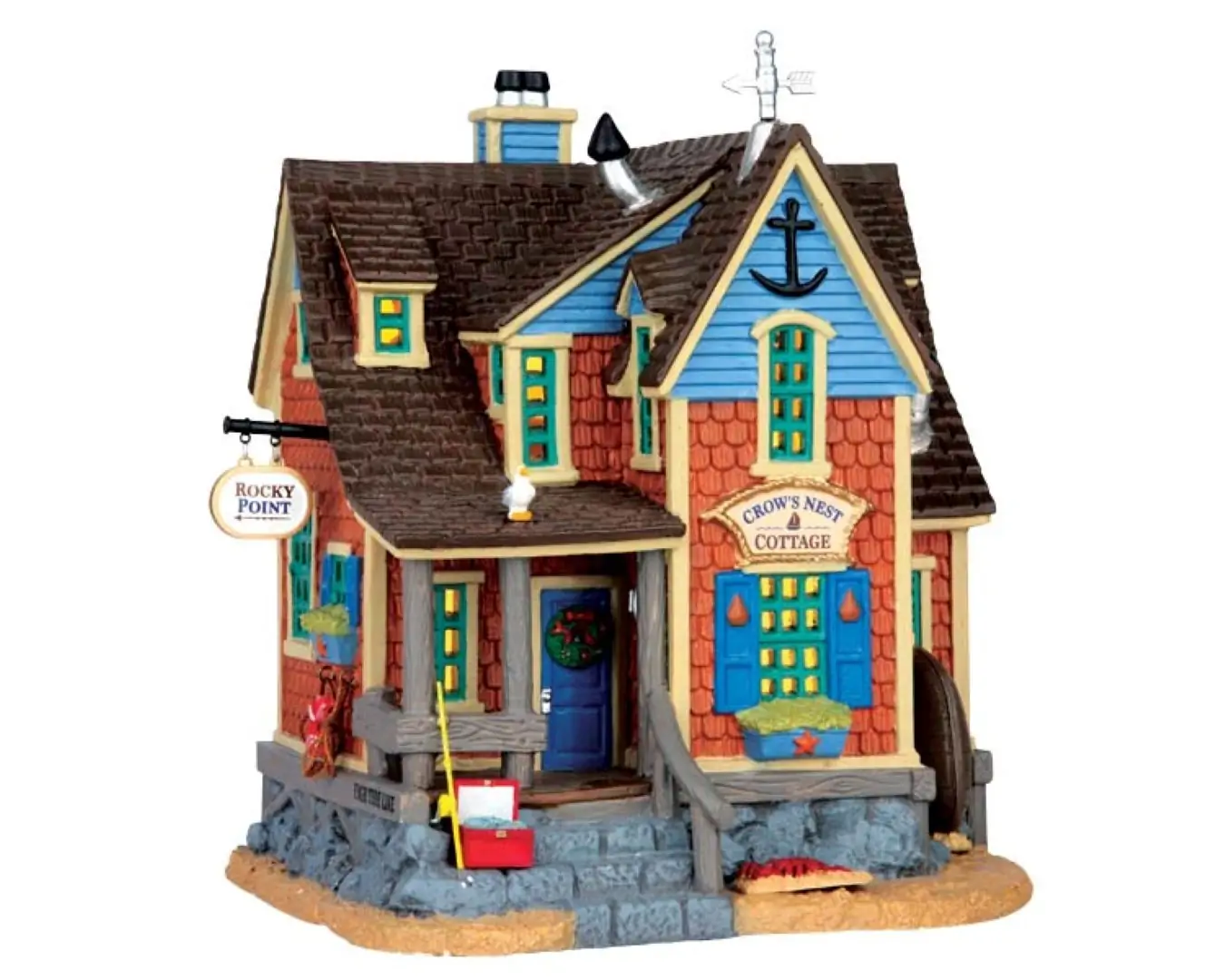 Kerstfiguur Crow s nest cottage b/o led Lemax