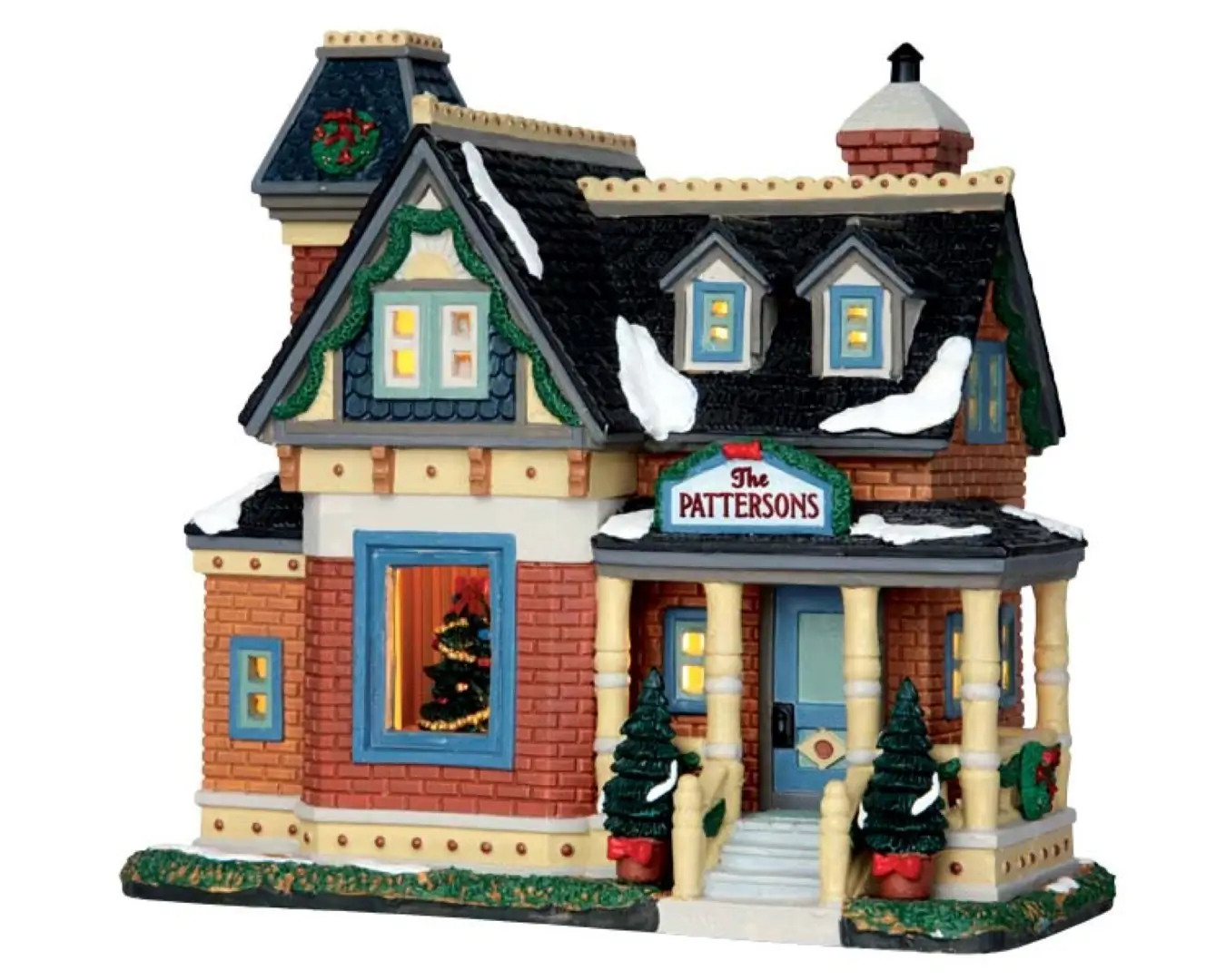 Kerstfiguur Christmas at the pattersons b/o led Lemax