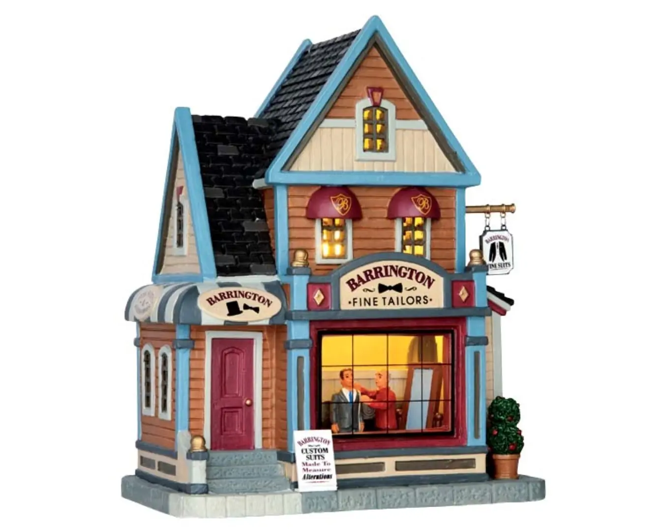 Kerstfiguur Barrington fine tailors b/o led Lemax