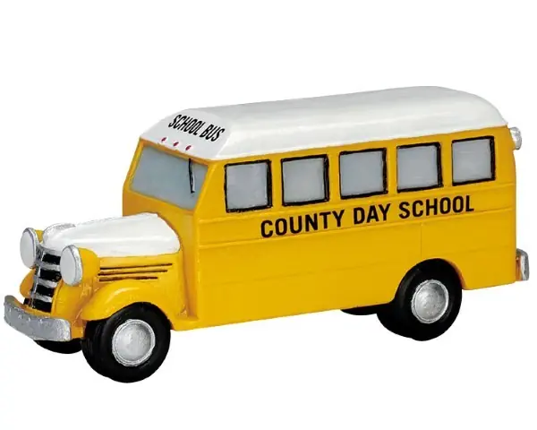 Kerstfiguur School bus LEMAX