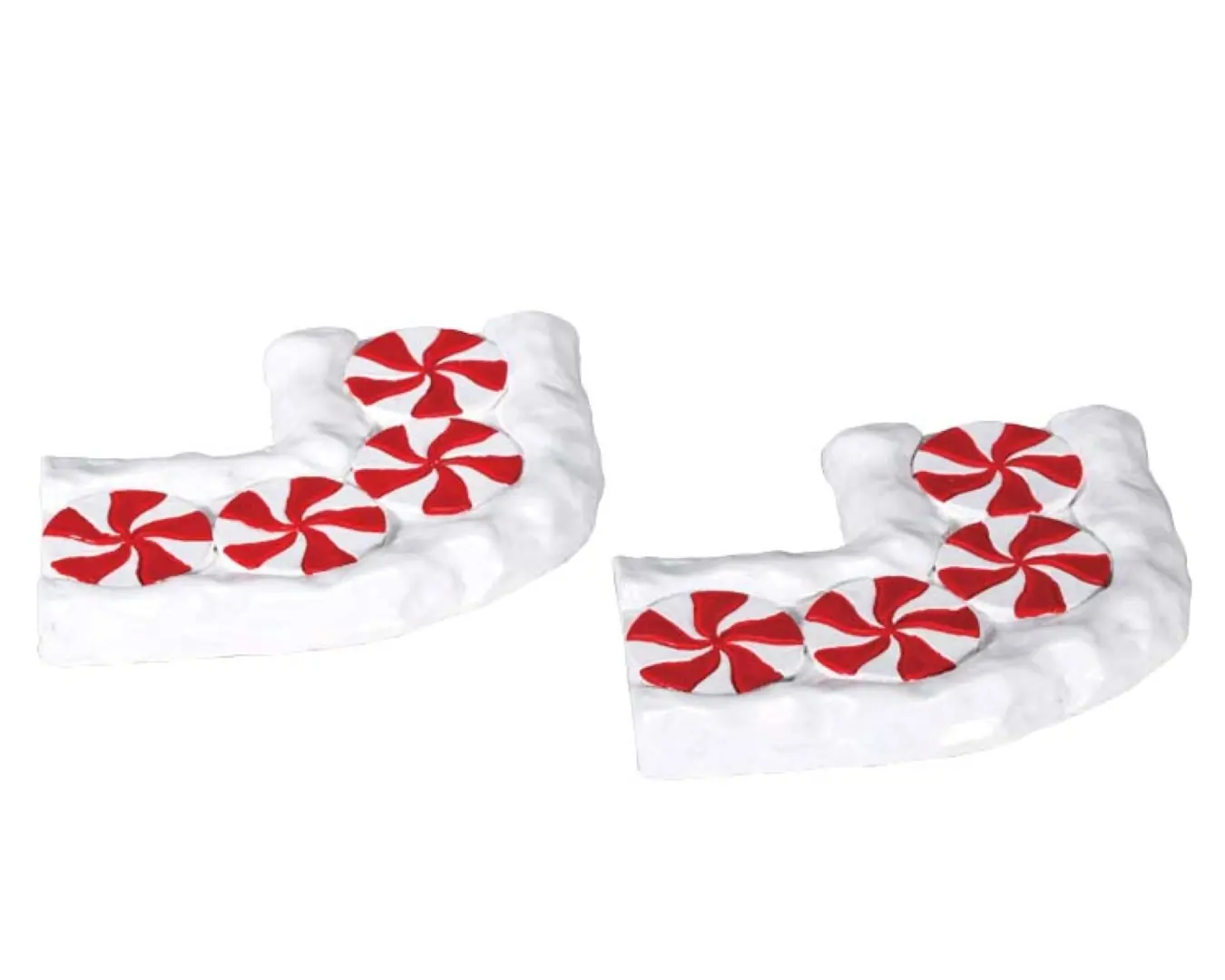 Kerstfiguur Candy cane lane curved set of 2 LEMAX
