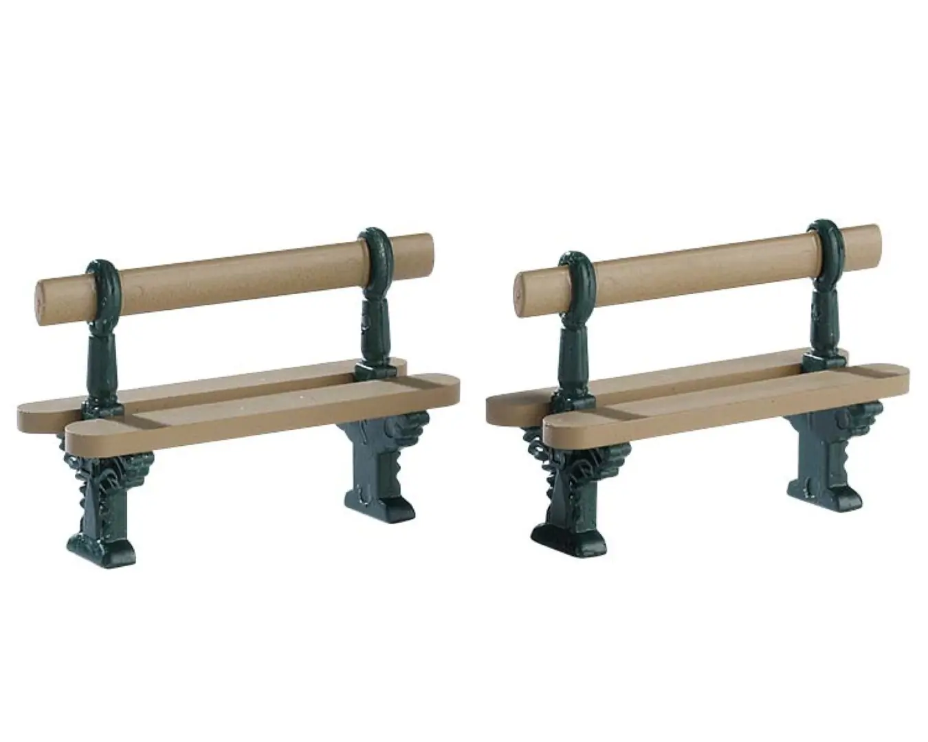 Kerstfiguur Double seated bench set of 2 LEMAX