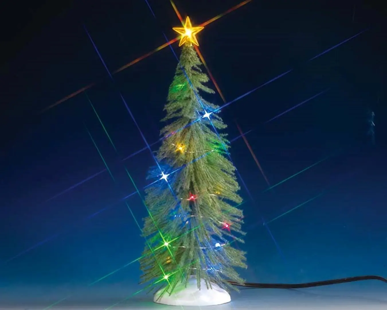 Kerstfiguur Spruce tree with 20 rgb light b/o 4.5v LEMAX