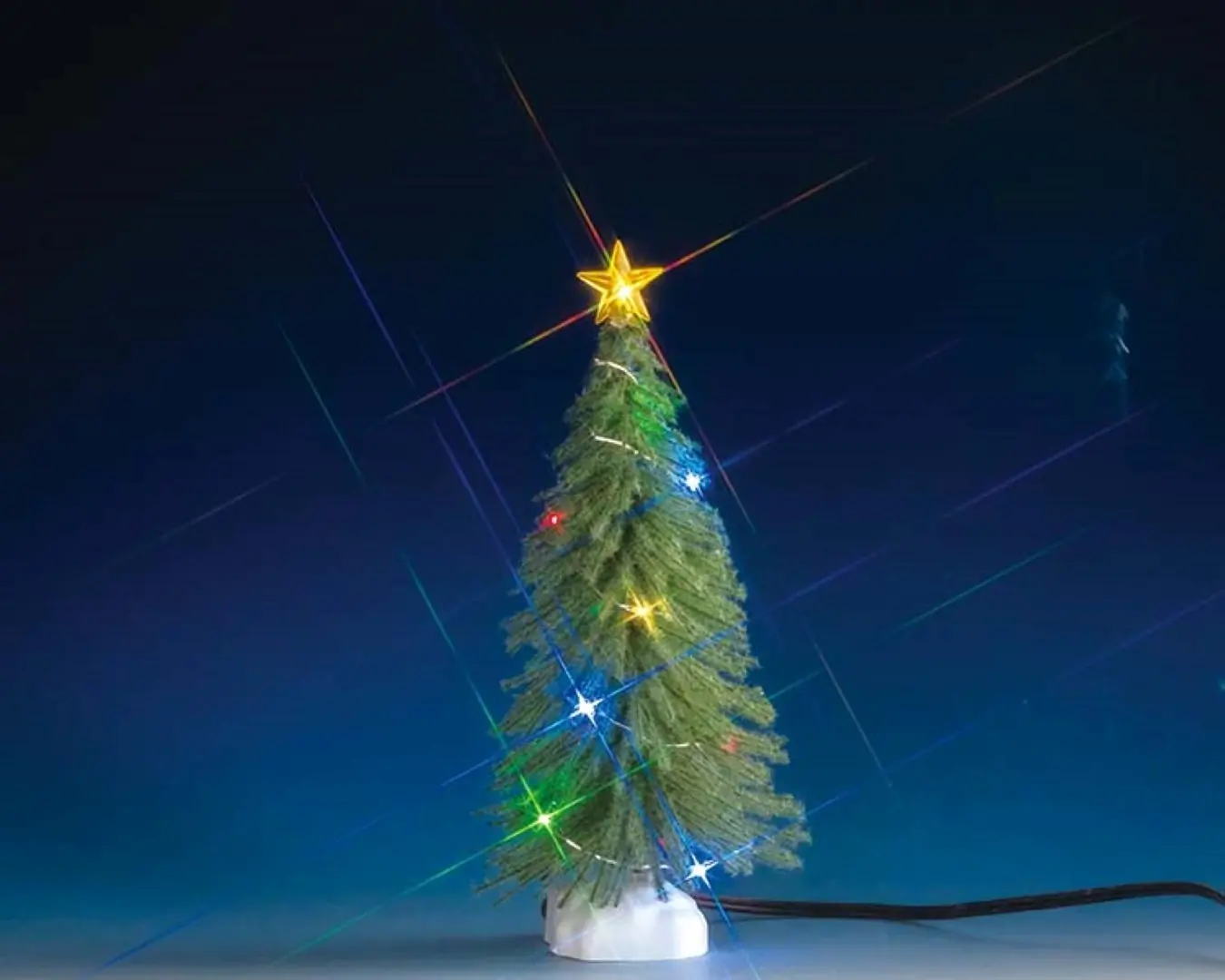 Kerstfiguur Spruce tree with multi light b/o 4.5v LEMAX