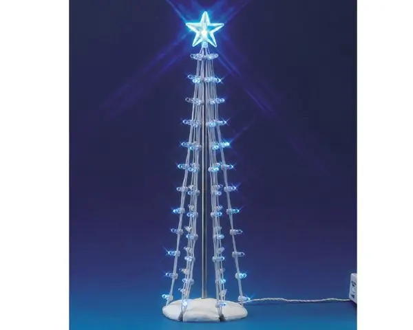 Kerstfiguur Lighted silhouette tree (blue) l LEMAX