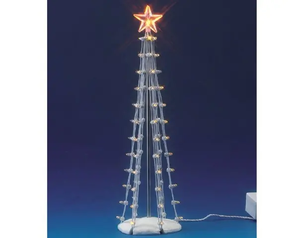 Kerstfiguur Lighted silhouette tree (clear) l LEMAX