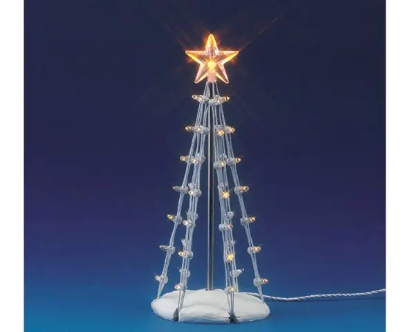 Kerstfiguur Lighted silhouette tree (clear) m LEMAX