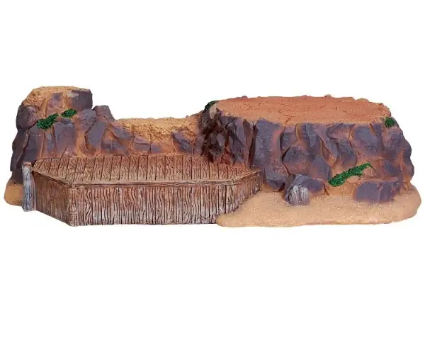 Kerstdorp landschap Rocks & docks  platform LEMAX