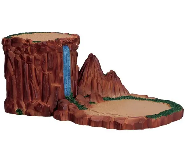 Kerstdorp landschap Waterfall  platform LEMAX