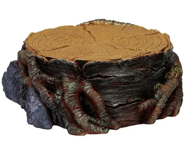 Kerstdorp landschap Tree stump  platform small LEMAX