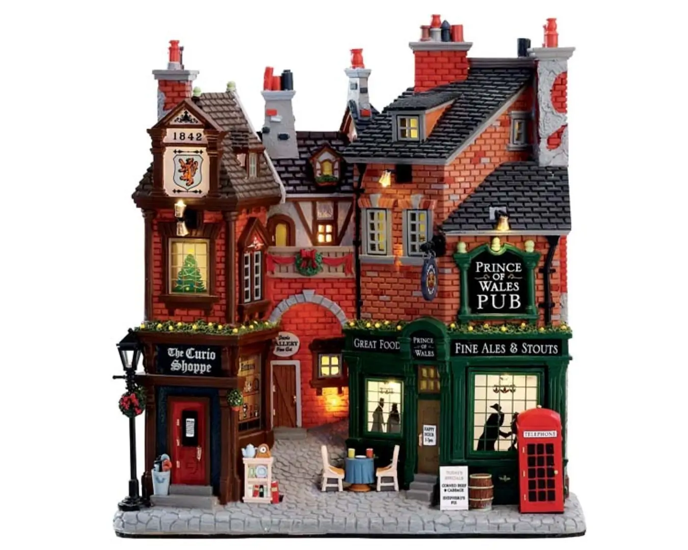 Kerstfiguur English lane b/o 4.5v LEMAX