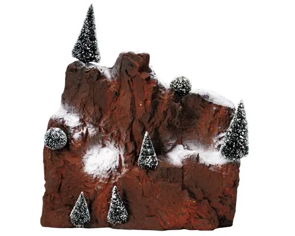 Kerstdorp landschap Small village mountain backdrop LEMAX
