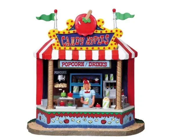 Kerstfiguur Candy apple stand LEMAX