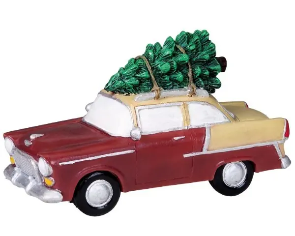 Kerstfiguur Bringing the tree home LEMAX
