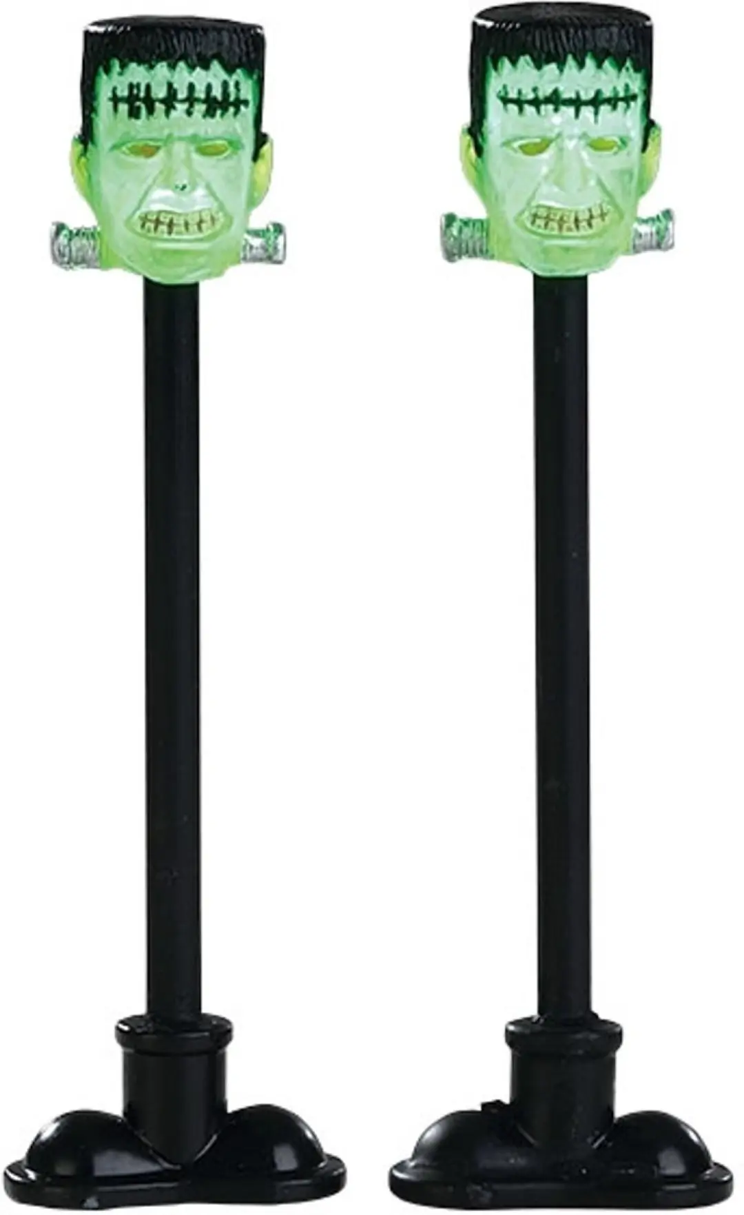 Kerstfiguur Frankenstein lamp post set of 2 LEMAX