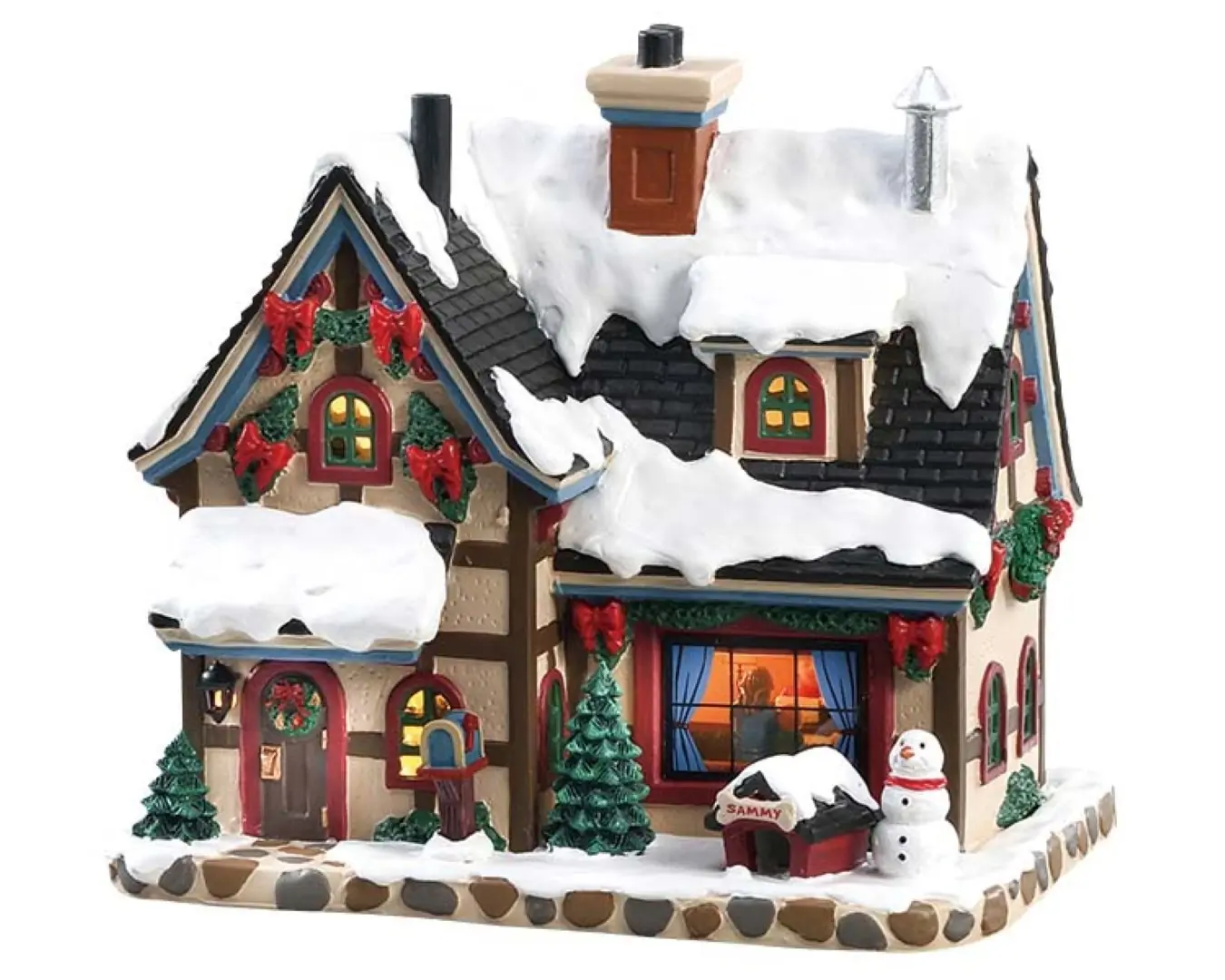 Kerstfiguur Cozy christmas eve b/o led LEMAX