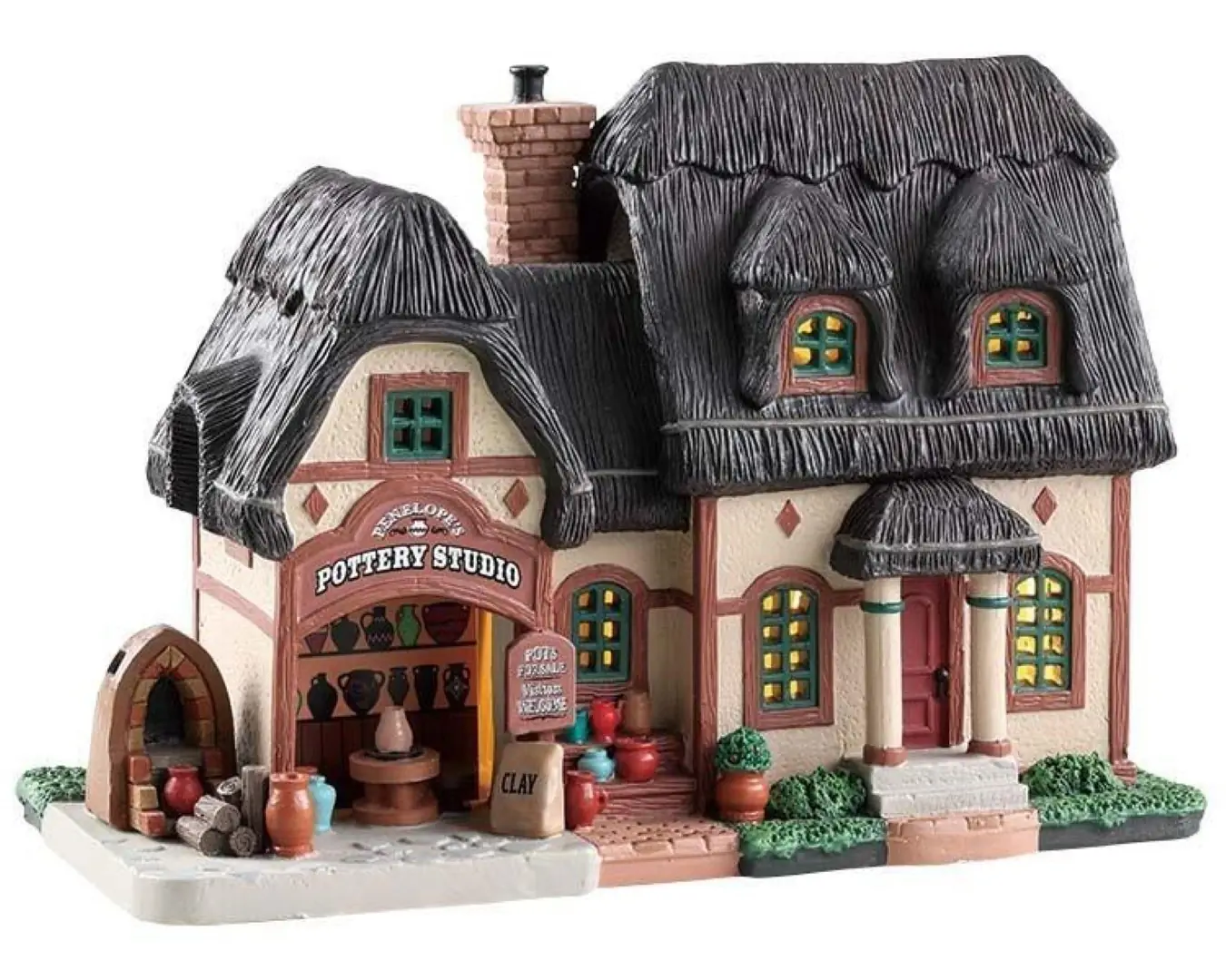 Kerstfiguur Penelope s pottery studio b/o led LEMAX