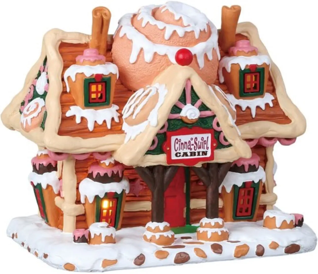 Kerstfiguur Cinna-swirl cabin b/o (4.5v) LEMAX