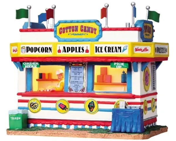 Kersthuisje Carnival snack shack LED LEMAX