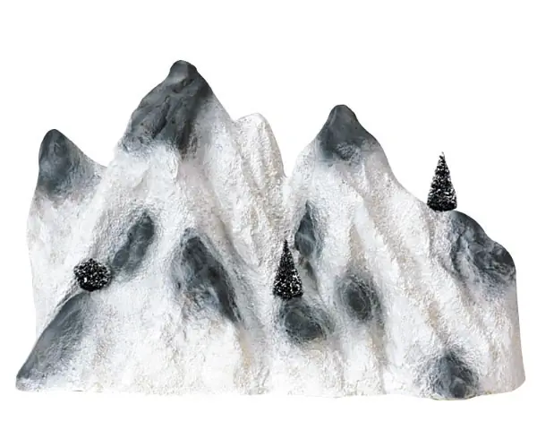 Kerstdorp landschap Medium ski mountain backdrop LEMAX