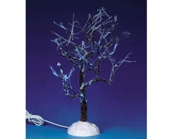 Kerstfiguur Lighted ice glazed tree blue LEMAX