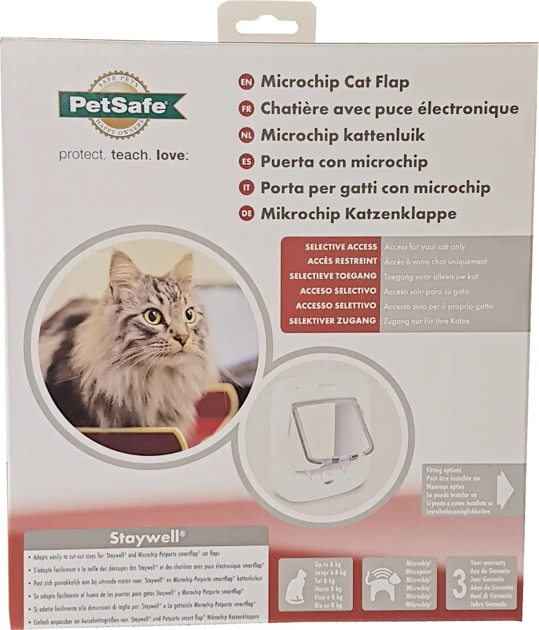 PetSafe microchip kattendeur wit PPA19-16145 PetSafe Gebr. de Boon