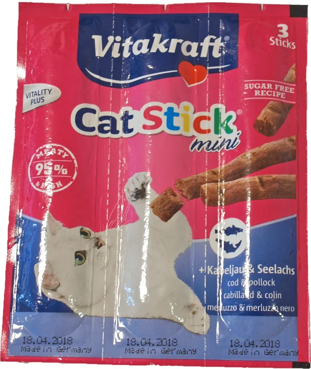 Kat Cat-Stick mini kabeljauw & tonijn Gebr. de Boon Vitakraft