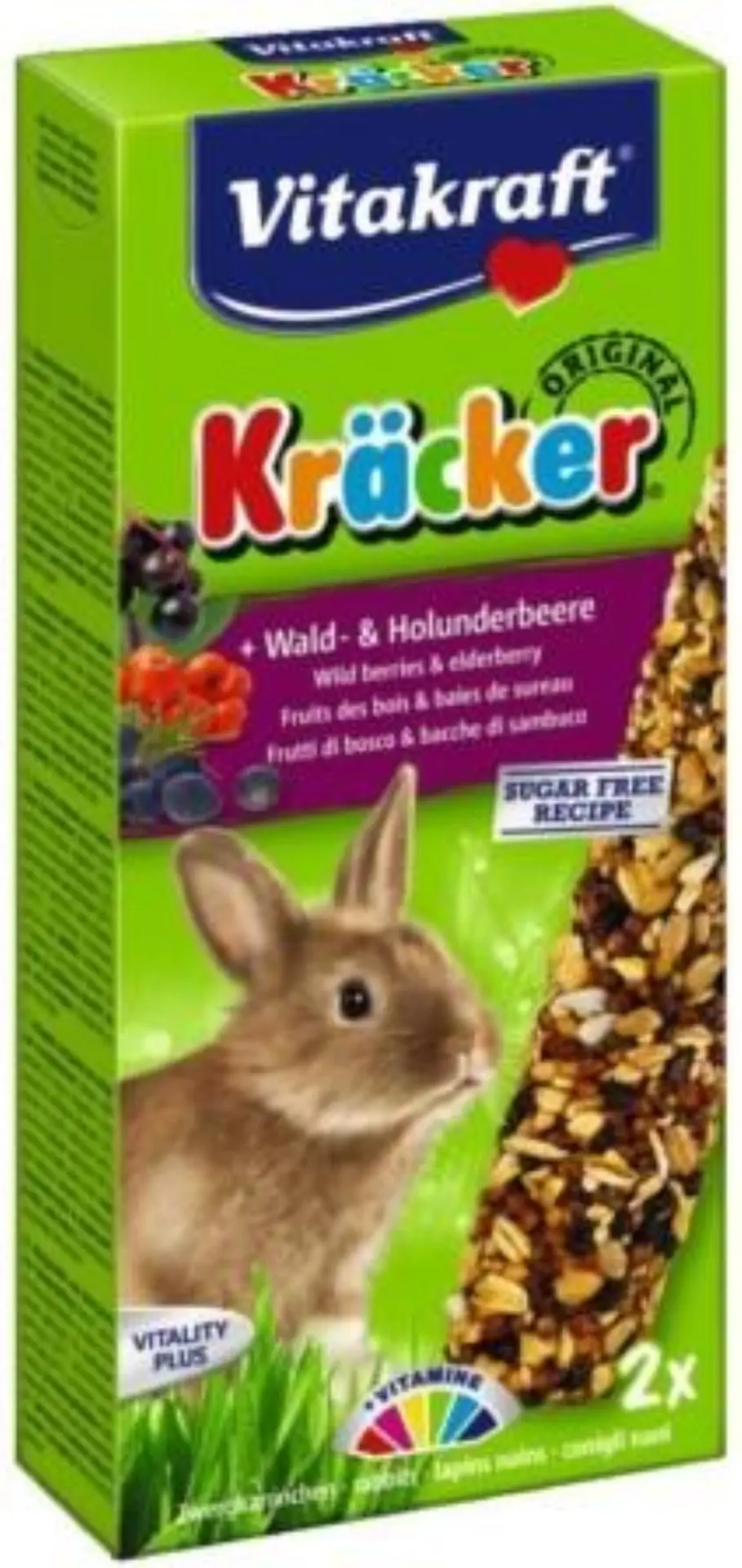 bosbes/vlierbes-kracker dwergkonijn 2in1 Gebr. de Boon Vitakraft