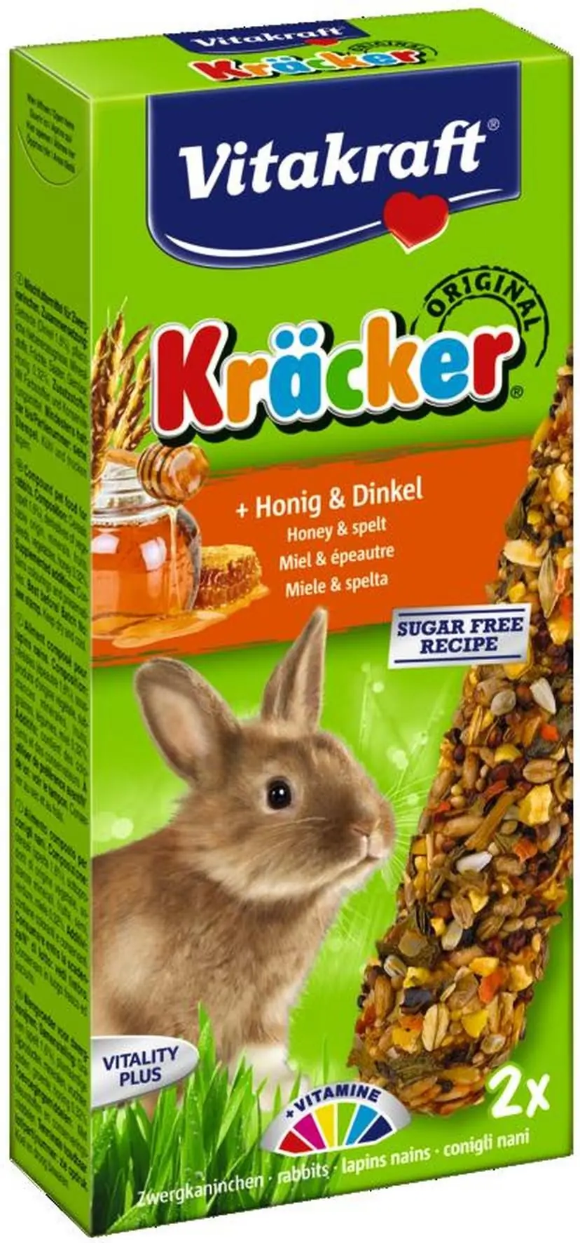 honing/spelt-kracker dwergkonijn 2in1 Gebr. de Boon Vitakraft