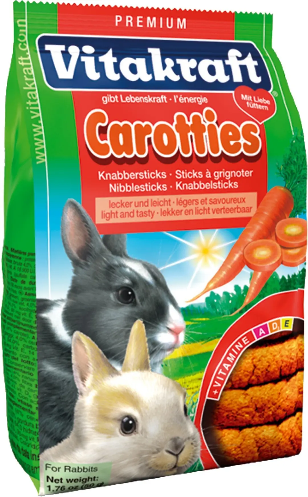 Carotties knabbelsticks dwergkonijn 50 gram Gebr. de Boon Vitakraft