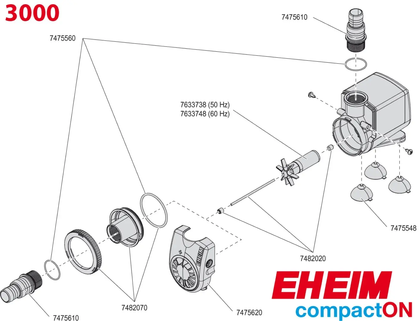 Eheim pomp CompactON 3000 Eheim Gebr. de Boon
