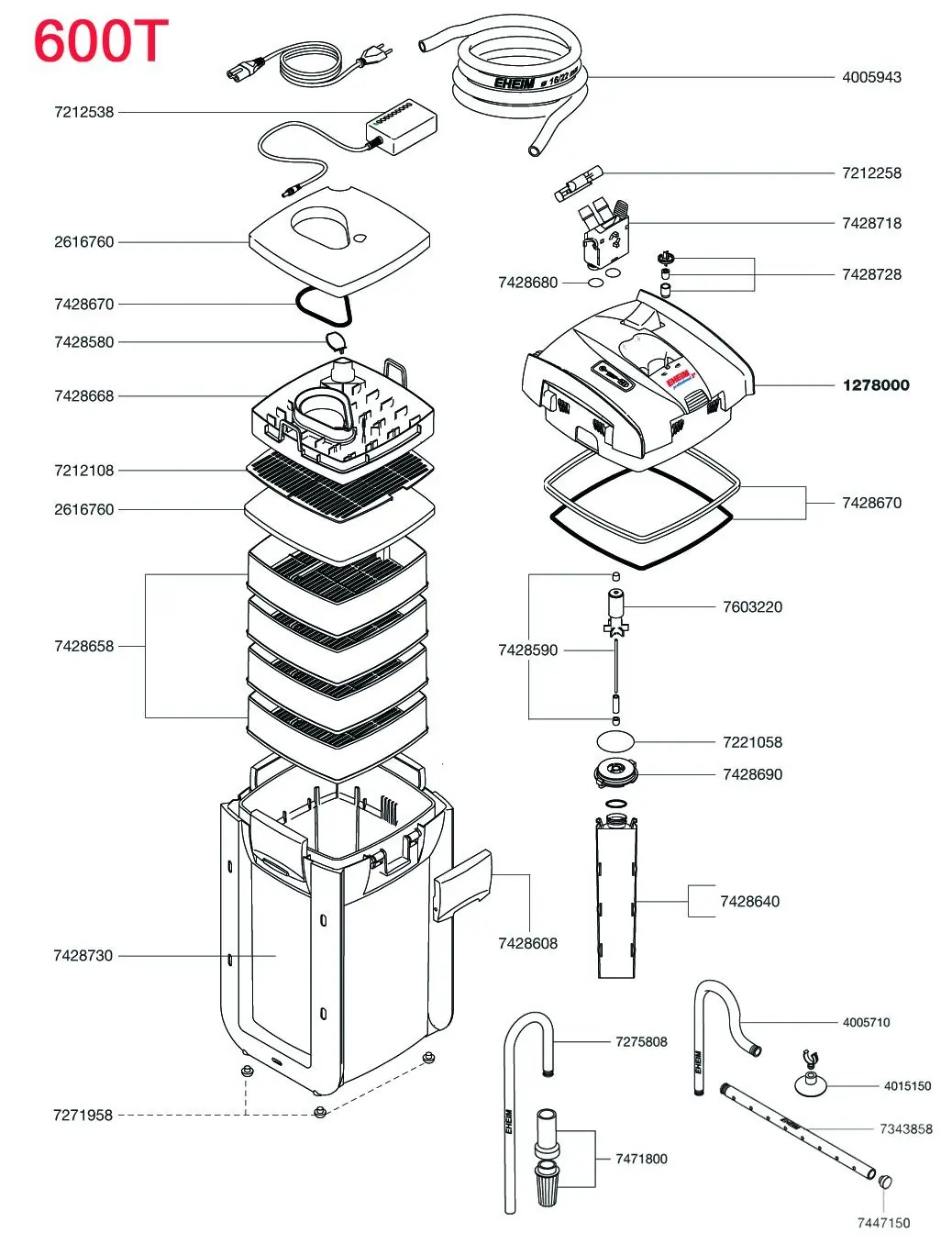 Eheim thermofilter Professional 3E 600T Eheim Gebr. de Boon