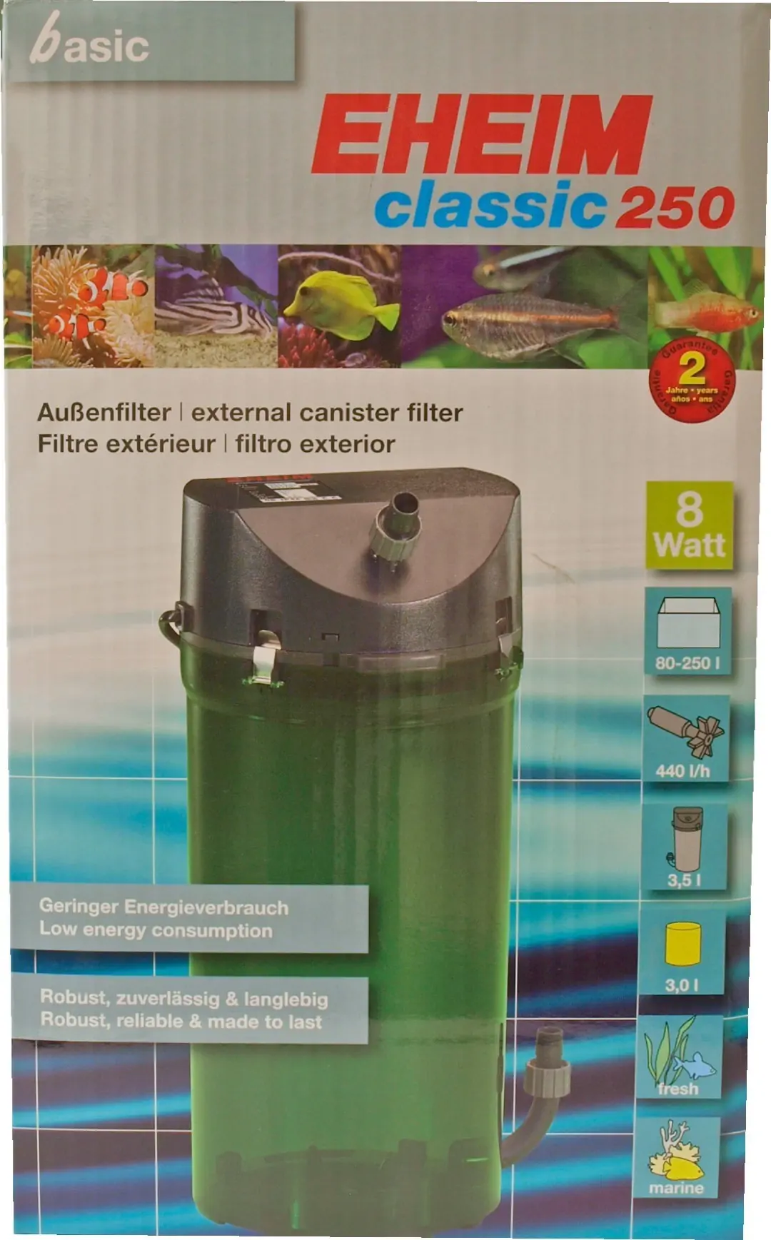 Eheim filter Classic 250 zonder filtermassa Eheim Gebr. de Boon
