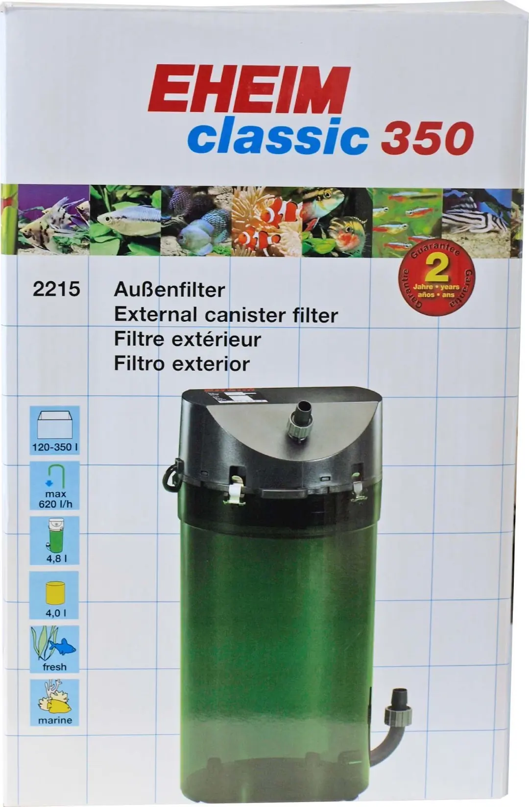 Eheim filter Classic 350 zonder filtermassa Eheim Gebr. de Boon