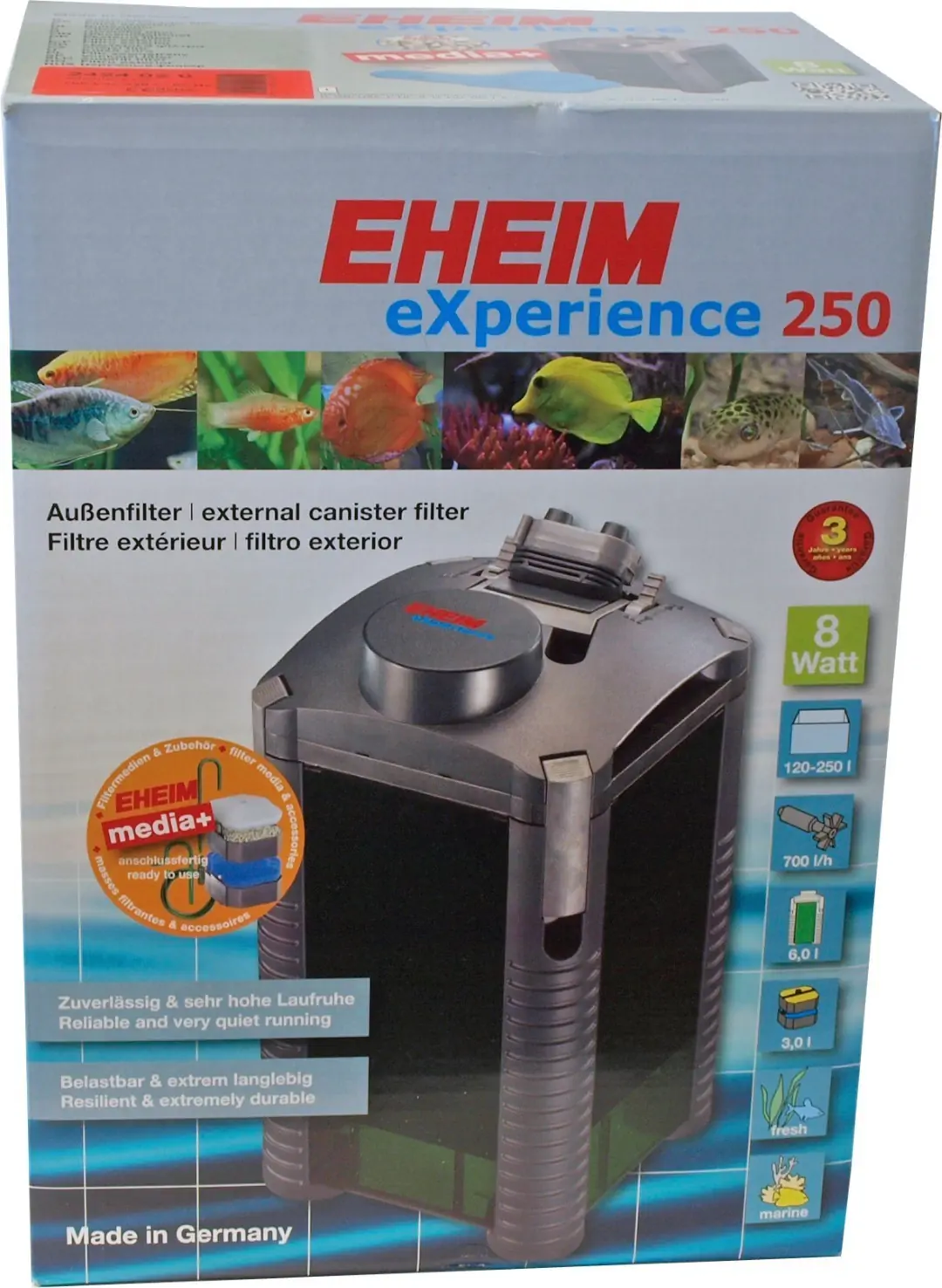 Eheim filter Experience 250 met filtermassa Eheim Gebr. de Boon