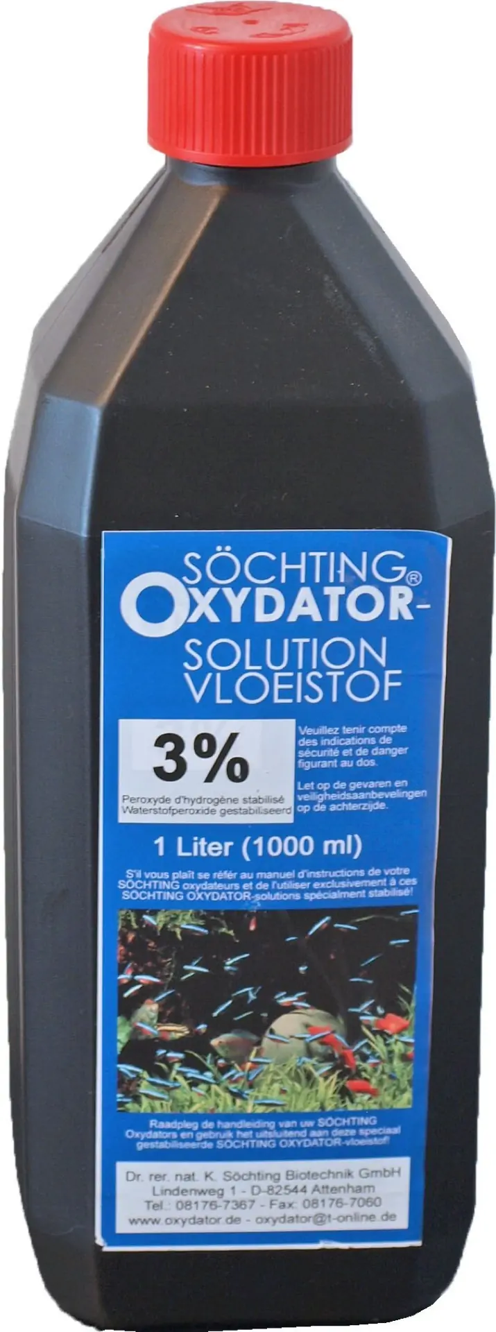 Sochting oxydator vloeistof A (3%) 1 liter Sochting Gebr. de Boon