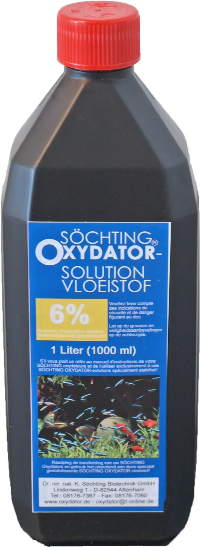 Sochting oxydator vloeistof b (6%) 1 liter Sochting Gebr. de Boon