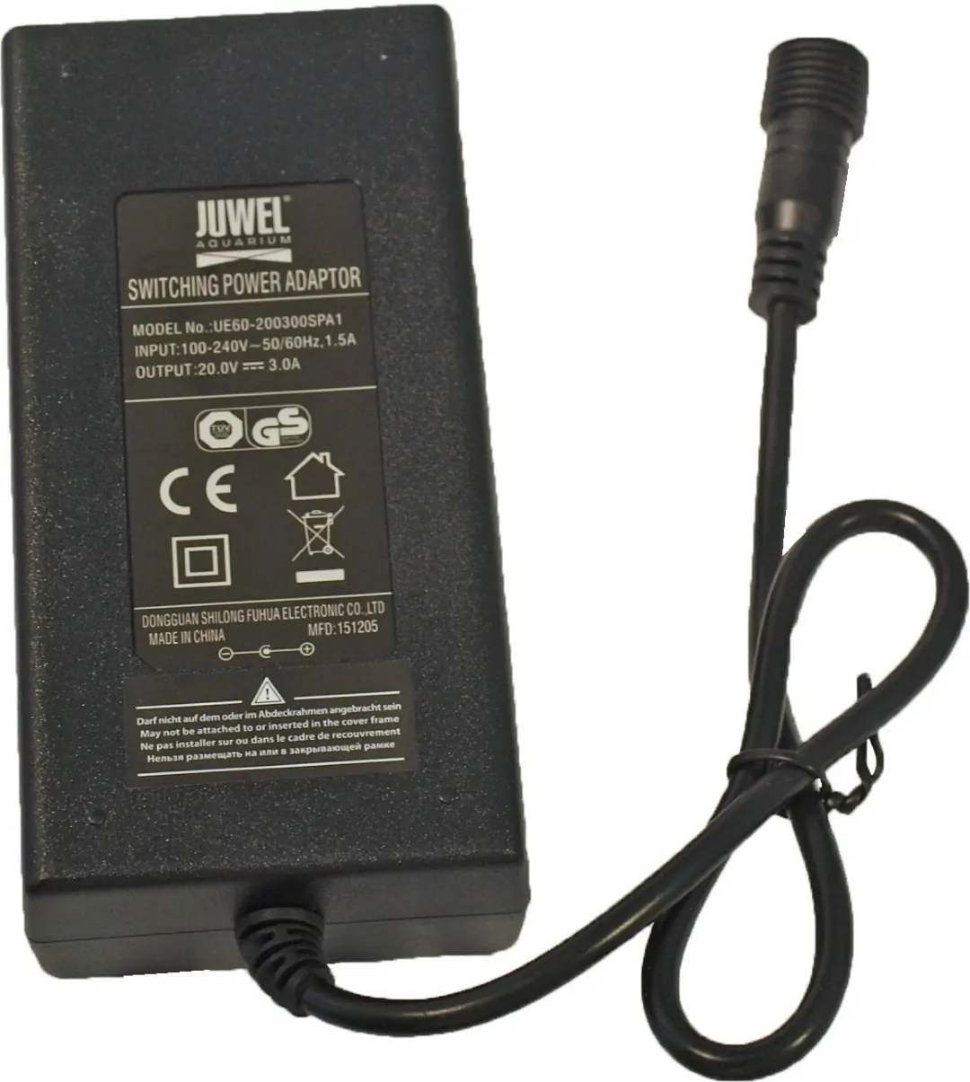 Juwel adapter met snoer voor HeliaLux 550-1000 Juwel Gebr. de Boon