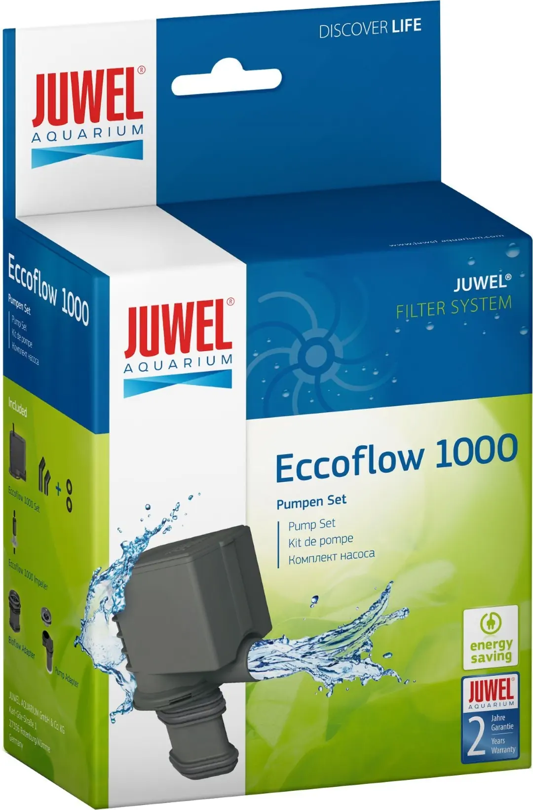 Juwel pomp Eccoflow 1000 liter Juwel Gebr. de Boon