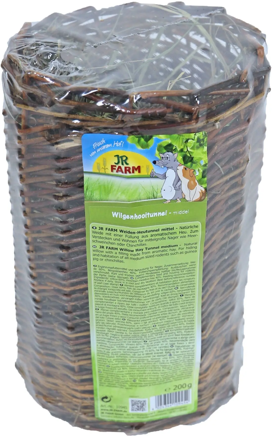 JR Farm knaagdier wilgen/hooitunnel middel 200 gram 10945 JR Gebr. de Boon