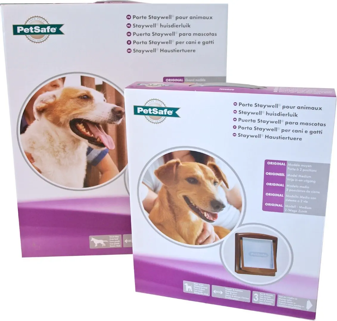 PetSafe huisdierdeur nr. 755 bruin/transparant PetSafe Gebr. de Boon