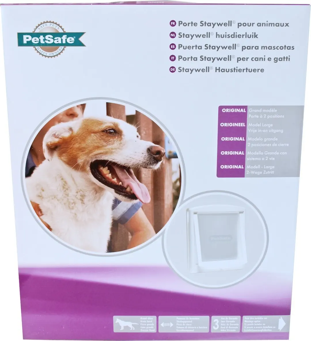 PetSafe huisdierdeur nr. 760 wit/transparant PetSafe Gebr. de Boon