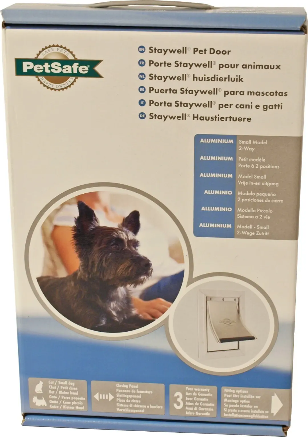 PetSafe aluminium deur nr. 600 S wit/transparant PetSafe Gebr. de Boon