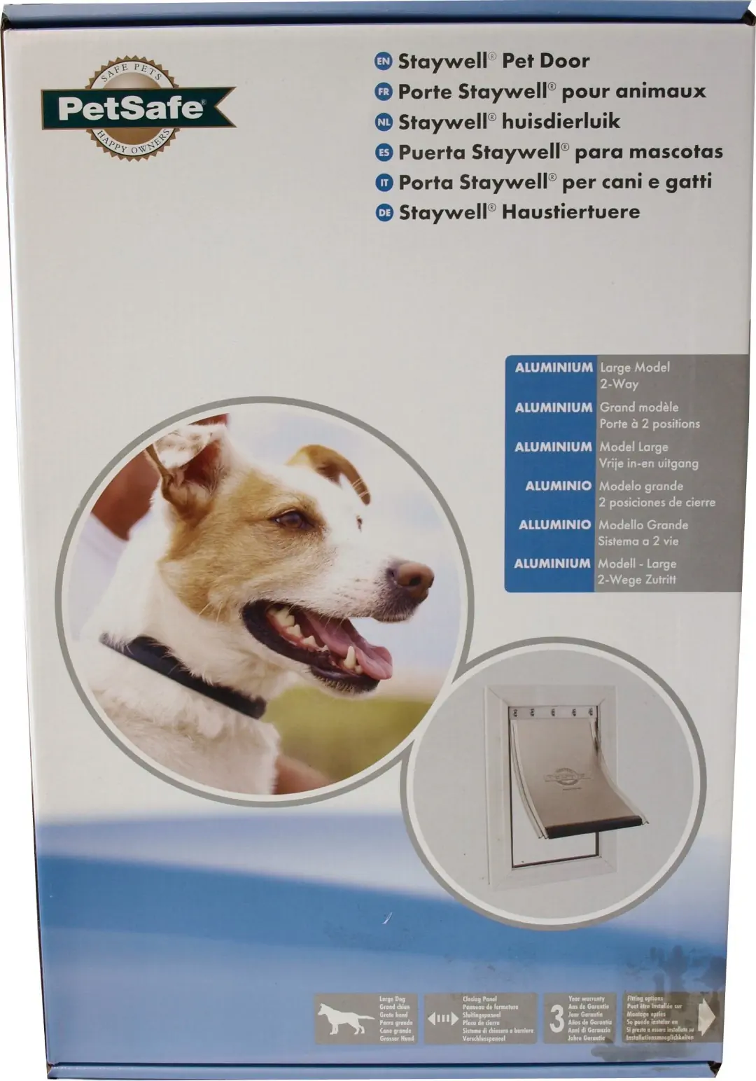PetSafe aluminium deur nr. 640 L wit/transparant PetSafe Gebr. de Boon