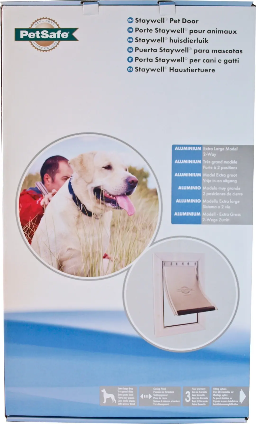 PetSafe aluminium deur nr. 660 XL wit/transparant PetSafe Gebr. de Boon
