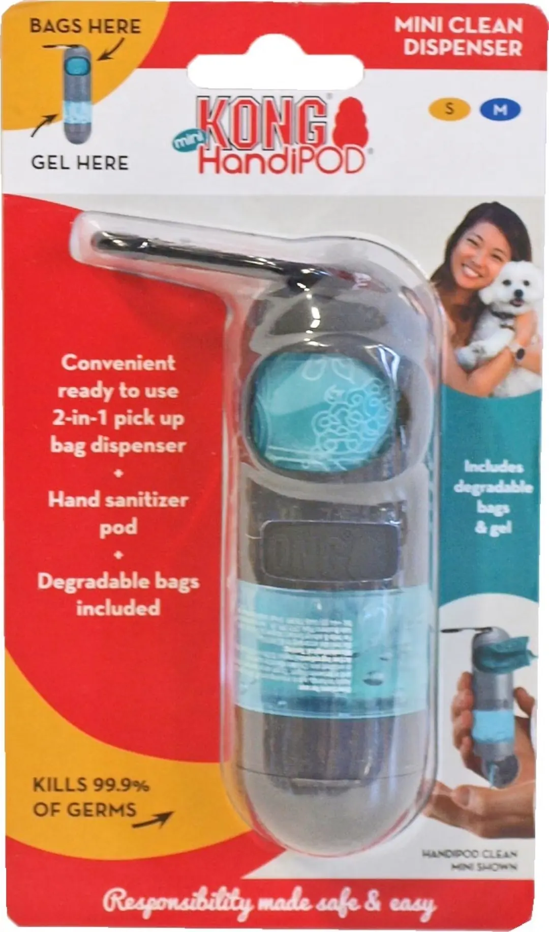 Hond Handipod mini clean dispenser Kong Gebr. de Boon