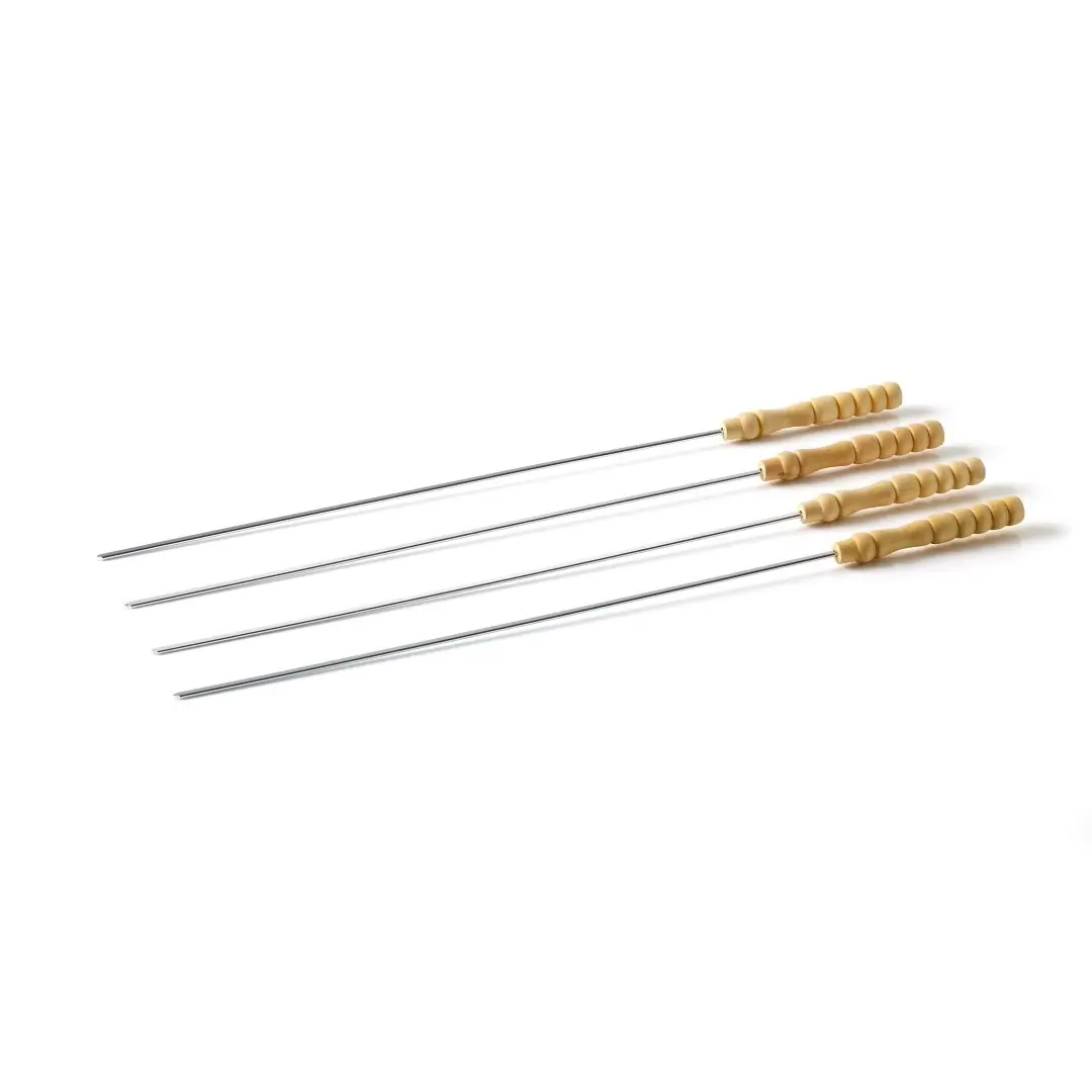 4 Spiesjes houten handvat FSC Barbecook