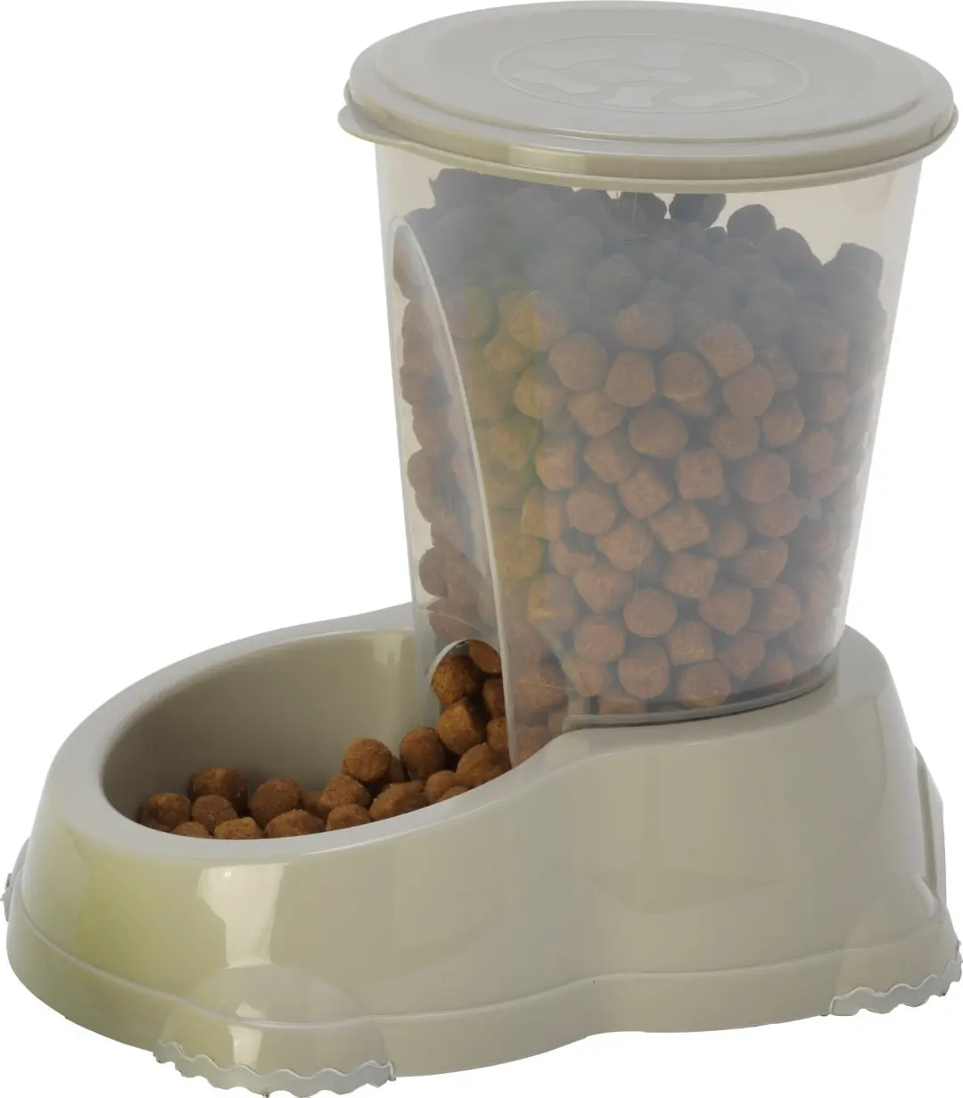 Moderna voerfontein Smart Snacker 3 liter warmgrijs Moderna Gebr. de Boon