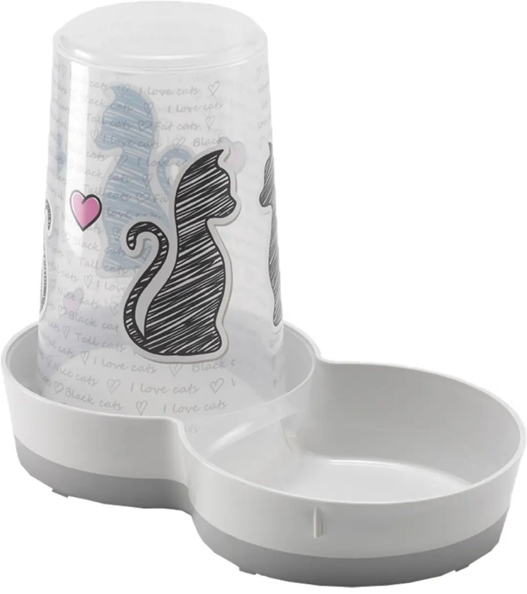 Moderna plastic drink/voersilo 1.5 liter Kat Cats in Love Moderna Gebr. de Boon